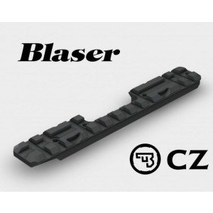 Montáž weaver / picatinny lišta pro malorážku CZ 457 s rozhraním Blaser